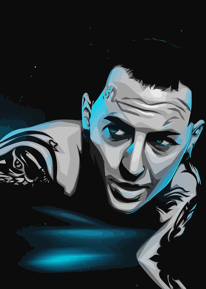 Tattooed Man Portrait