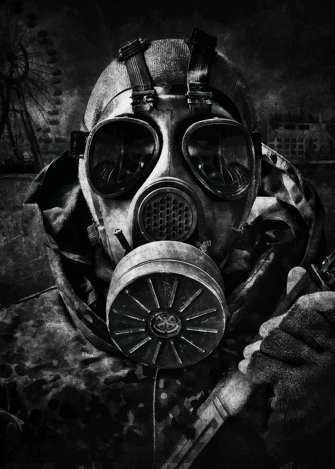 Gas Mask in Post-Apocalyptic