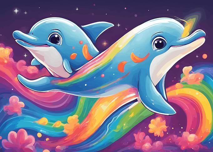 Rainbow Dolphin Dreams