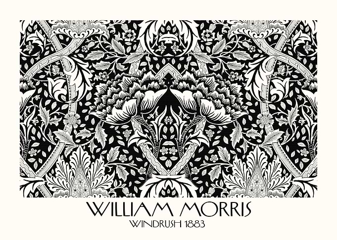 William Morris Windrush Black & White
