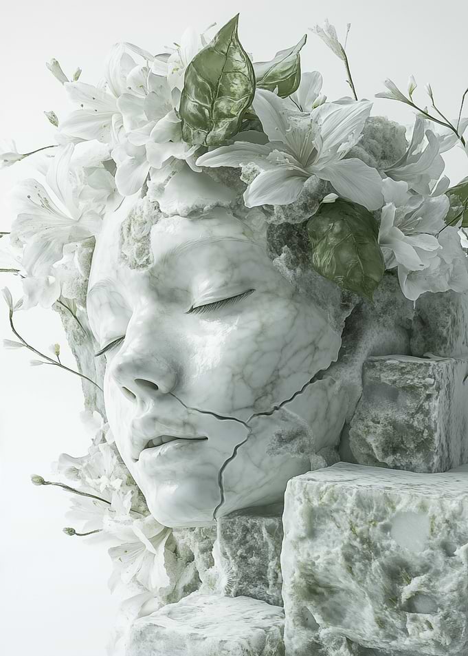 White and Green Serenity
