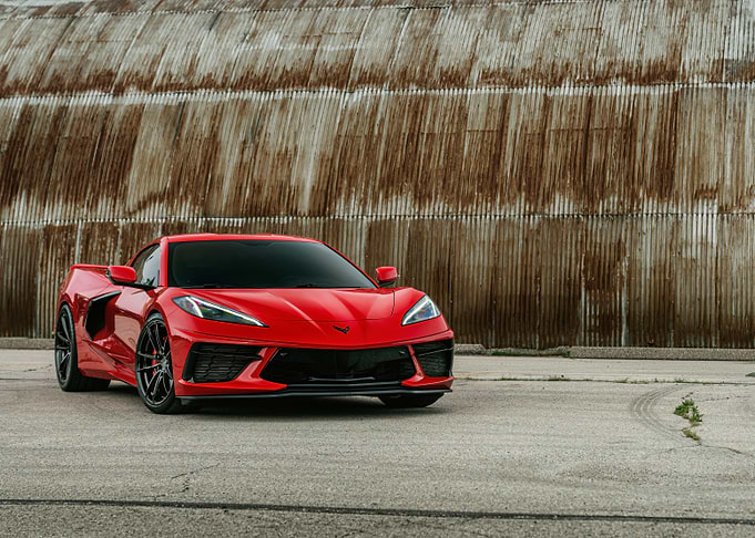 Red Corvette Sports Car