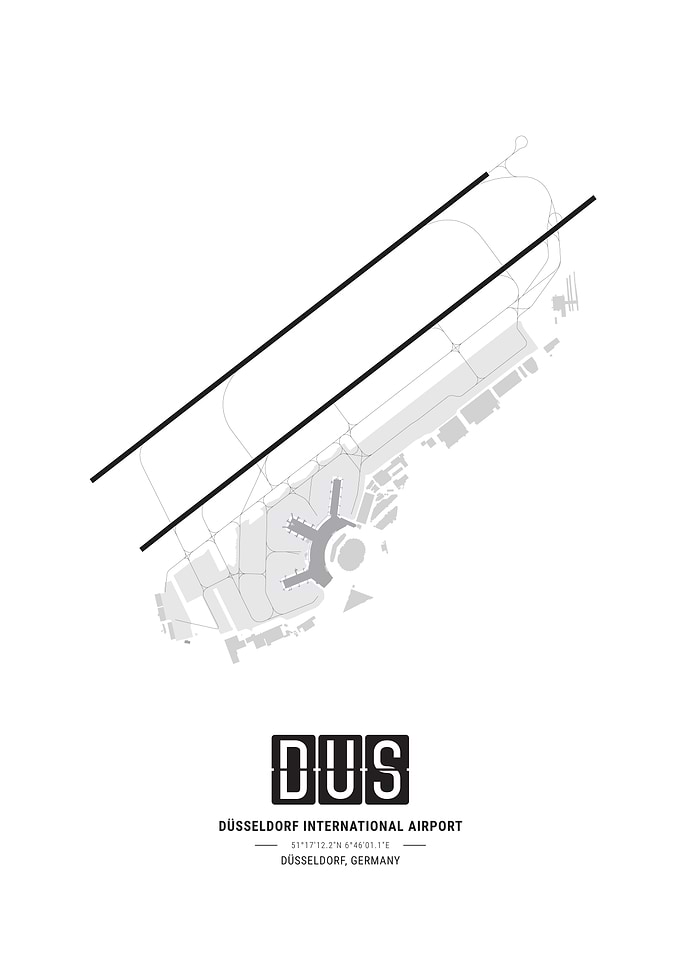 Dusseldorf Airport Map