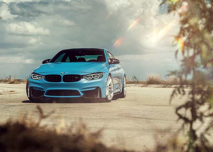 Blue BMW M4