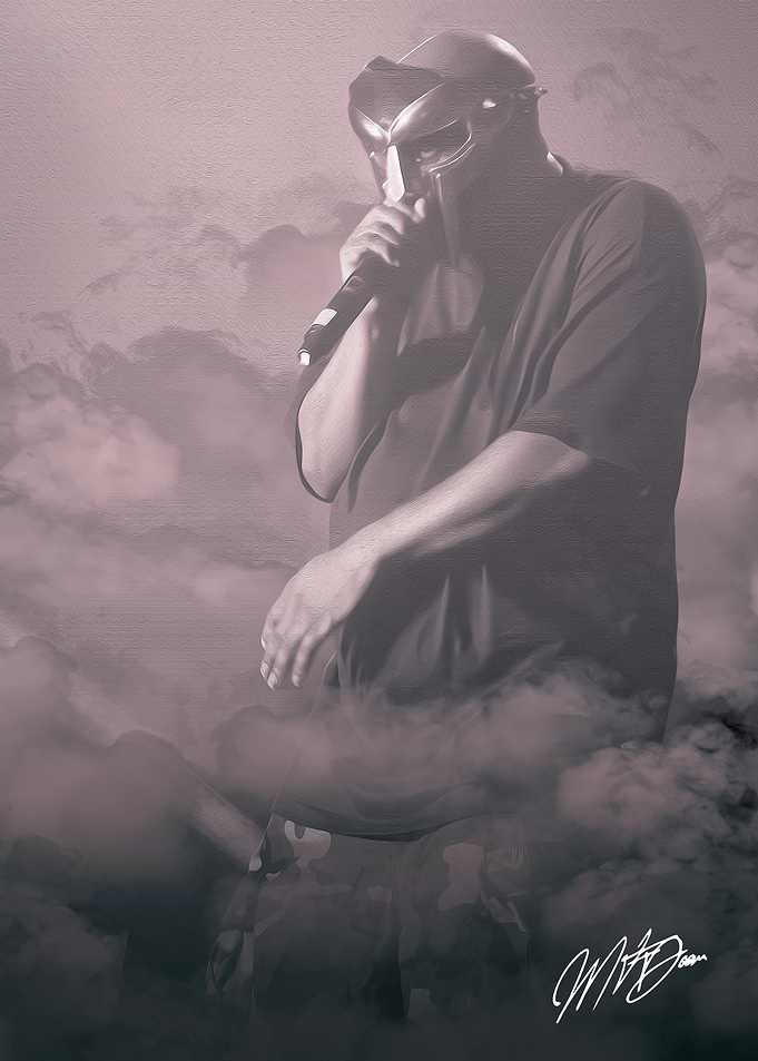 MF DOOM Rapper Portrait