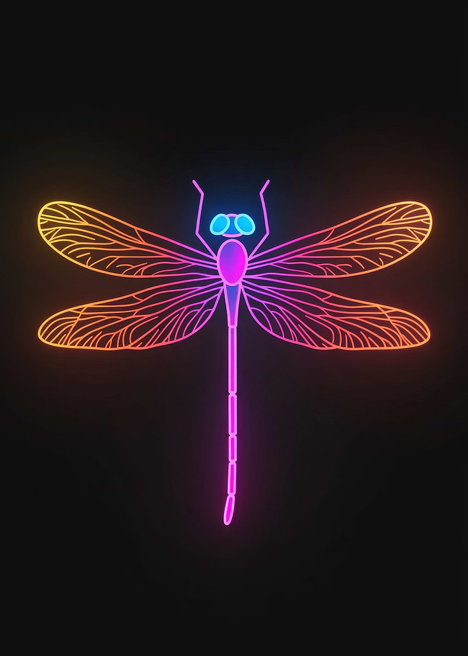 Neon Dragonfly