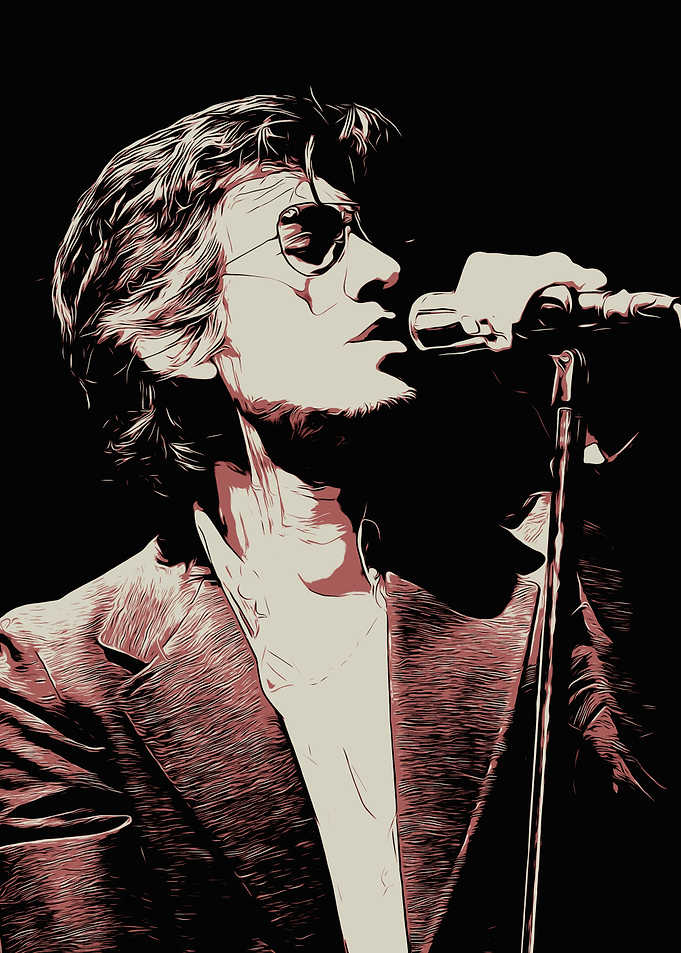 Singer with Microphone