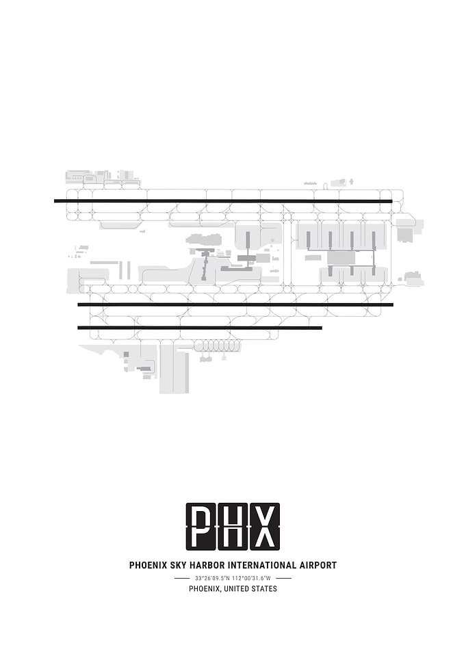 Phoenix Sky Harbor Airport Map