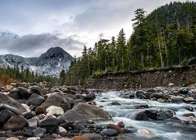 Mountain River Landscape