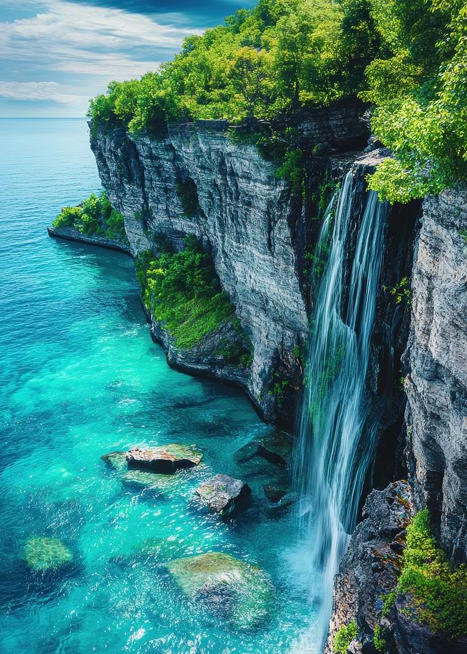 Waterfall Cliffside