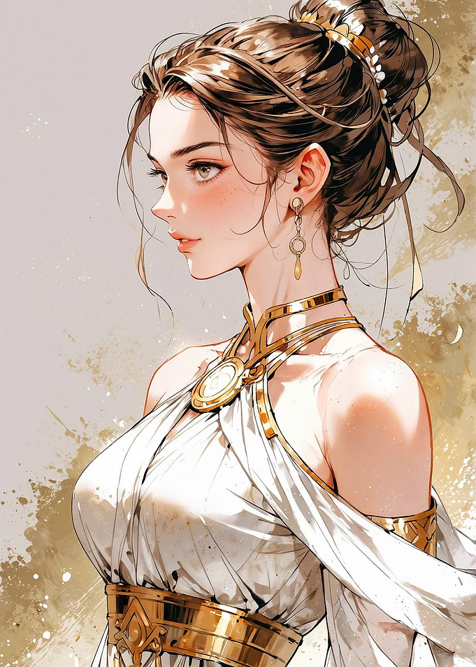 Elegant Anime Woman
