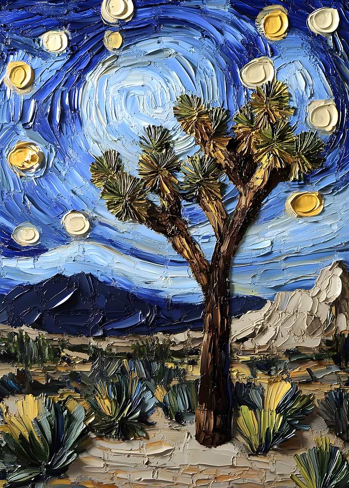 Joshua Tree National Park California Landscapes Painting Art