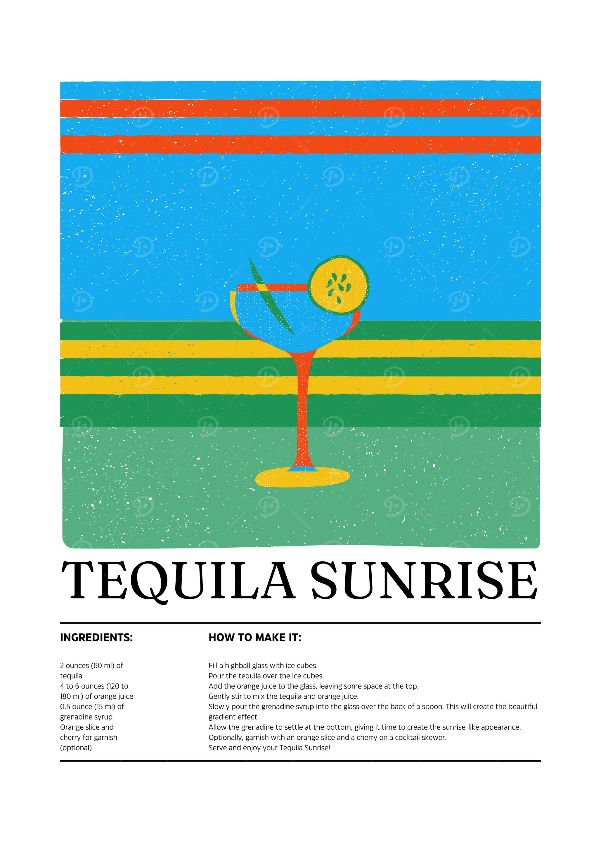 Tequila Sunrise Cocktail Recipe