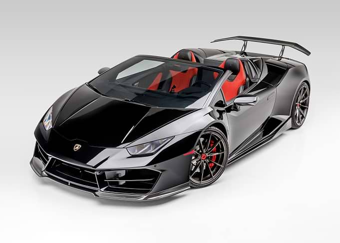 Black Lamborghini Huracan Spyder