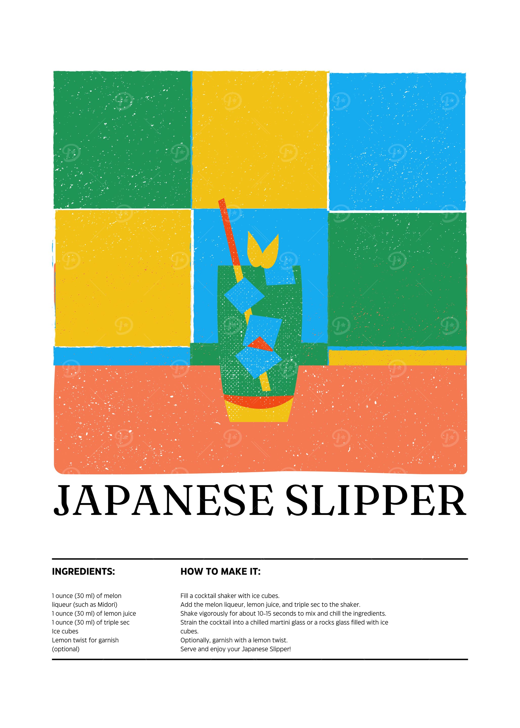 Japanese Slipper Cocktail Recipe