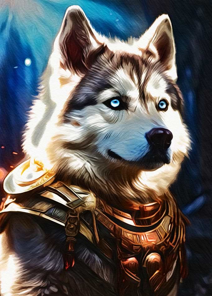 Siberian Husky Digital Art