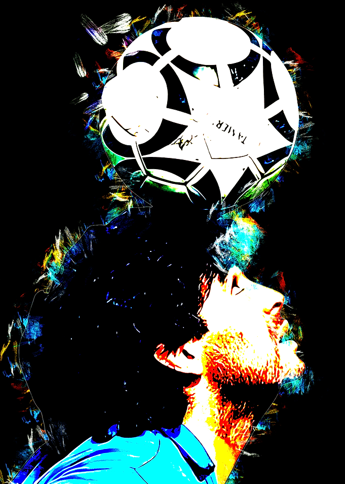 Maradona with Ball