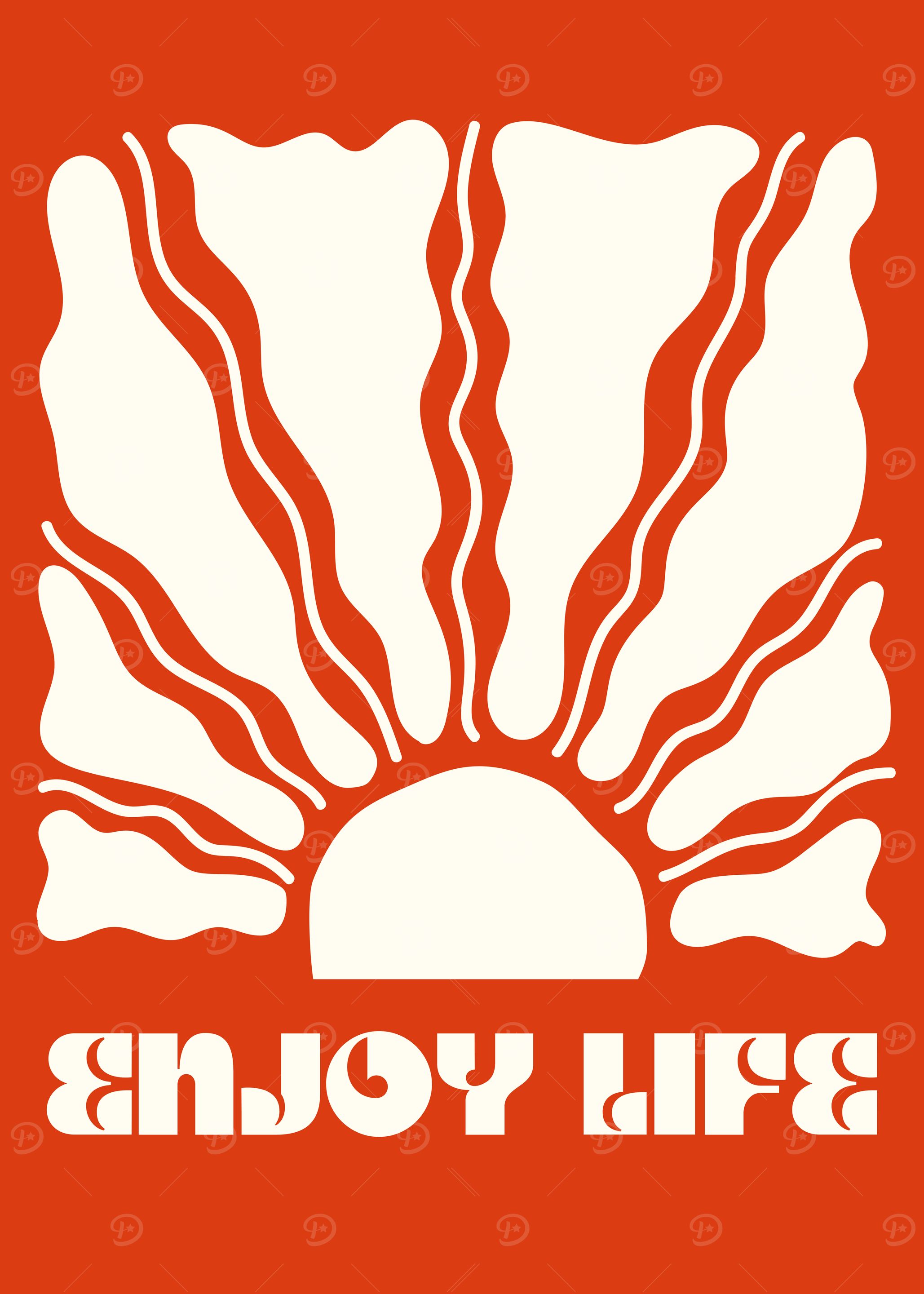 Enjoy Life Sunset Poster