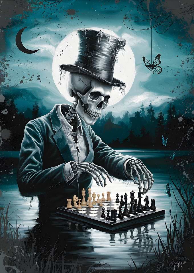 Skeleton Chess Player