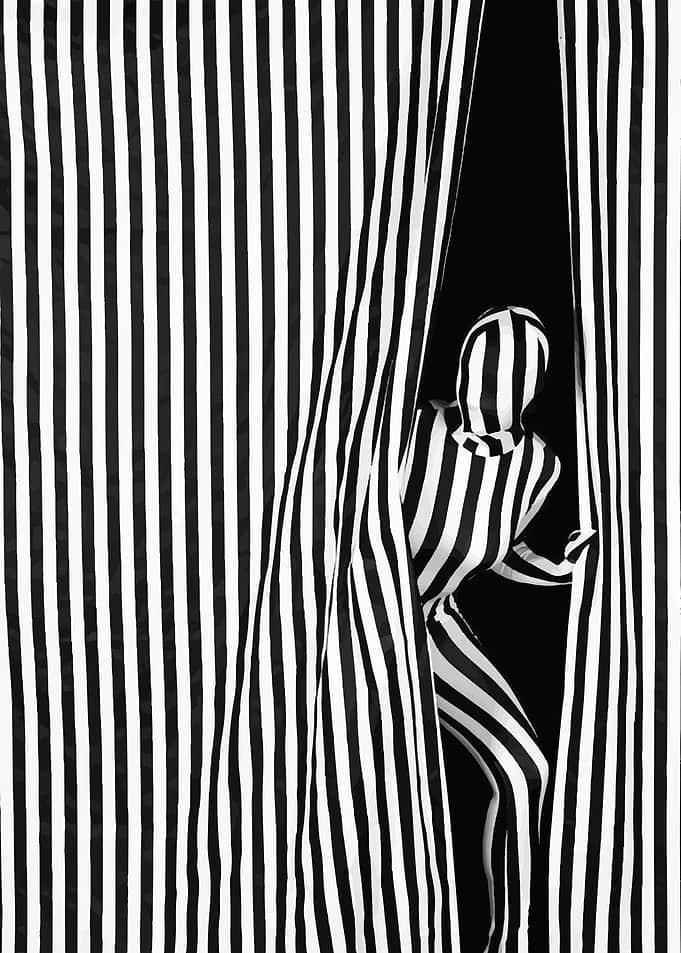 Striped Figure Emerging