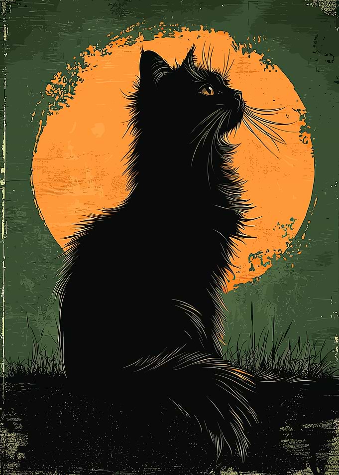 Maine Coon Silhouette