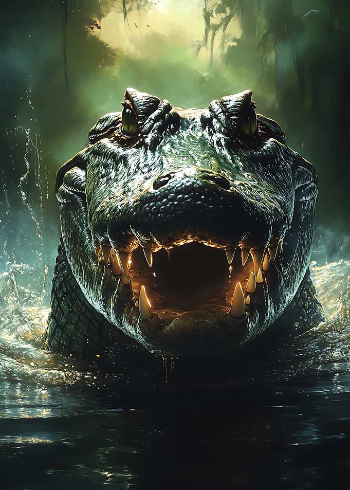 Alligator in Swamp