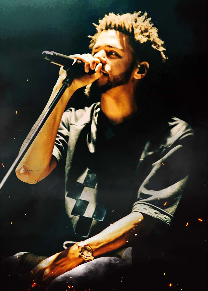 J Cole Performing