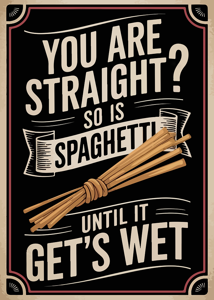 Spaghetti Pun Poster