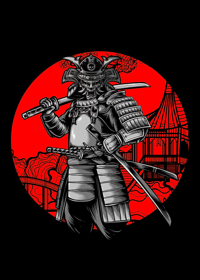 Samurai Warrior Illustration
