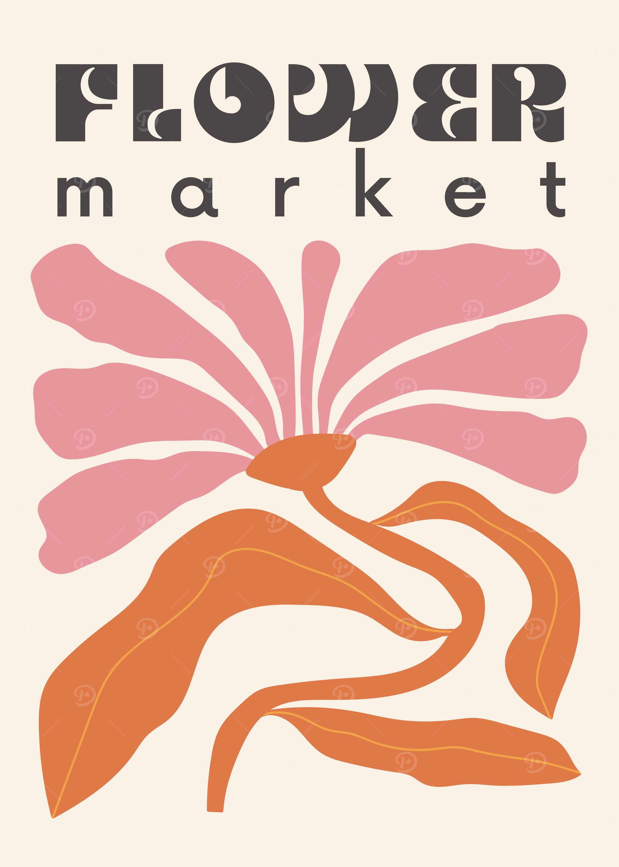 Flower Market Illustration