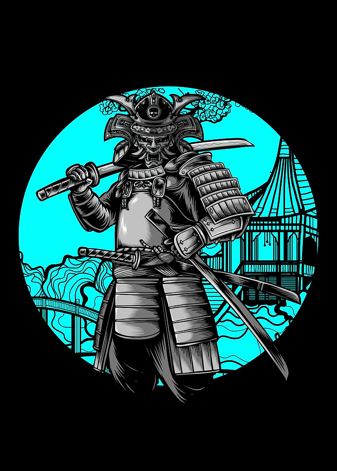 Samurai Warrior Illustration