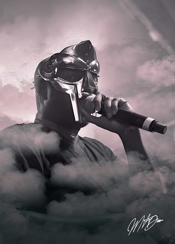MF DOOM Rapper Portrait