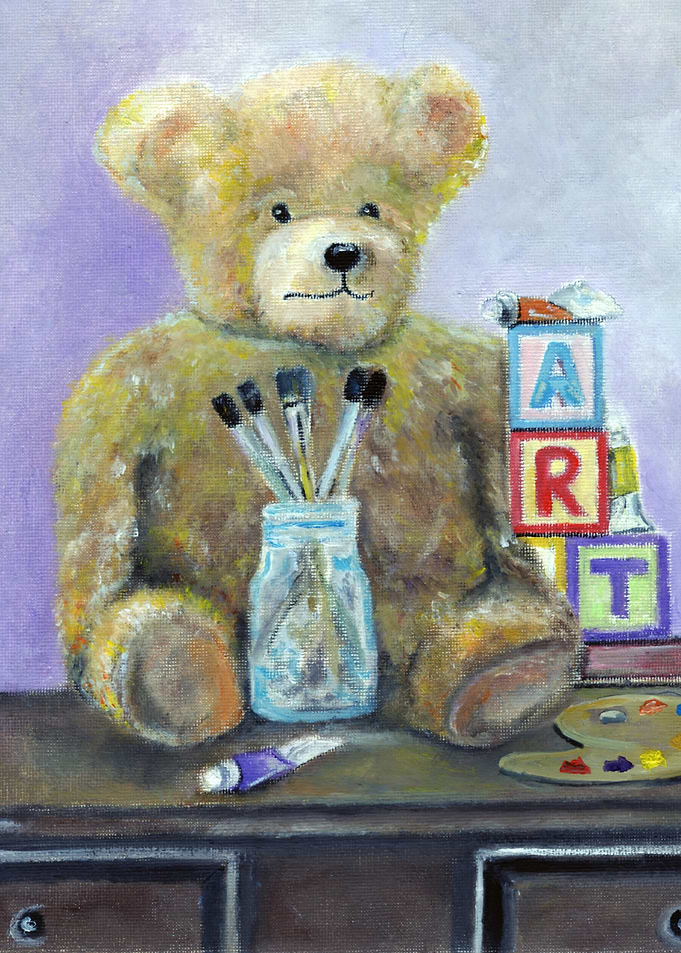 Teddy Bear The Artist In The Making.
