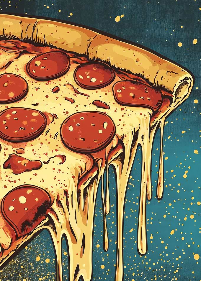 Melted Pepperoni Pizza