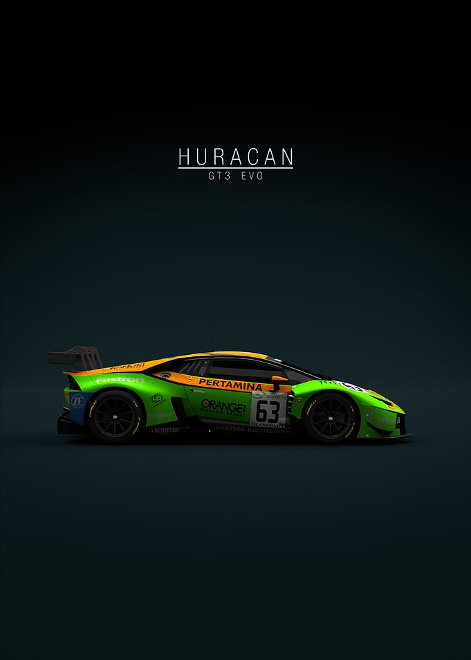 Huracan GT3 ACC No 63 - Green Tint