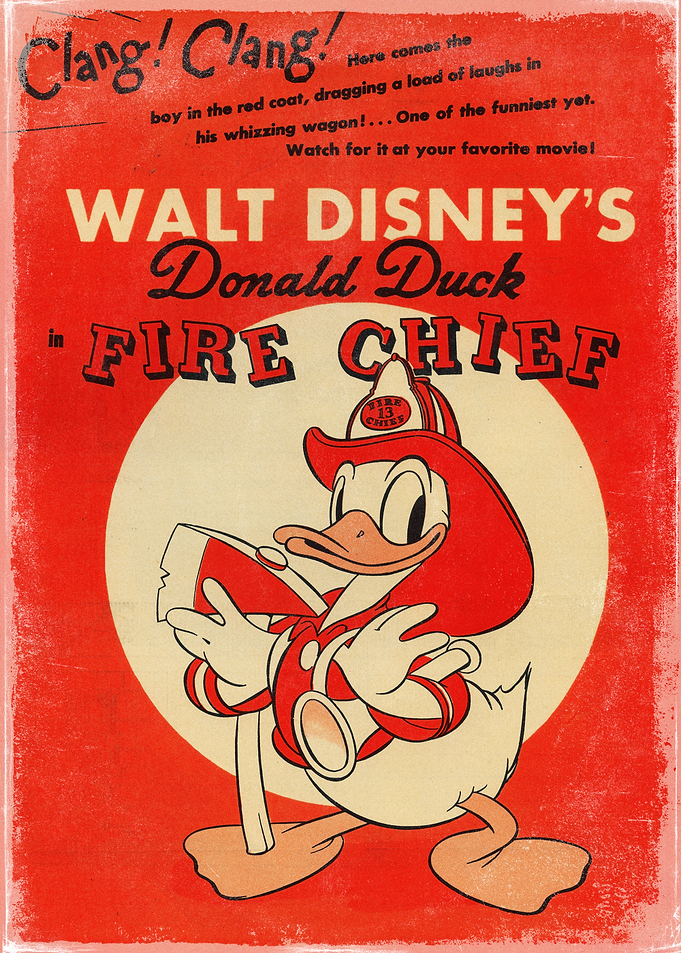 Donald Duck Fire Chief