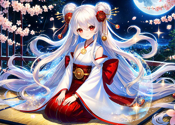 Anime Girl in Kimono