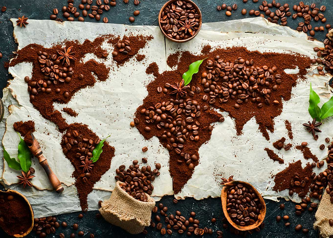 Coffee World Map