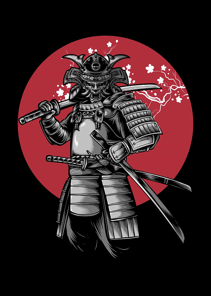 Samurai Warrior Illustration