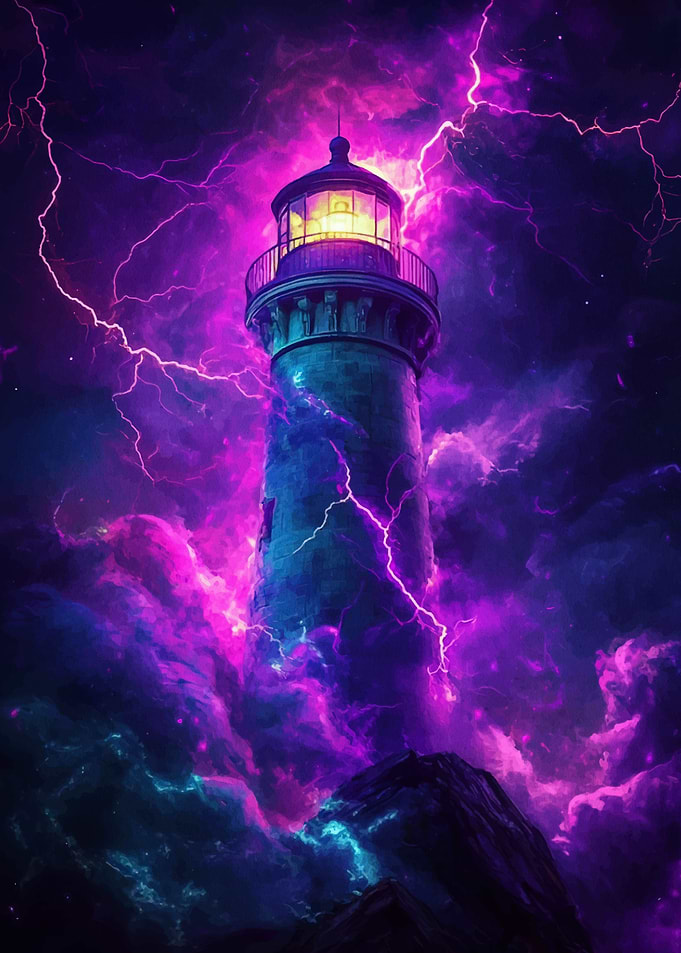 Lighthouse in Storm