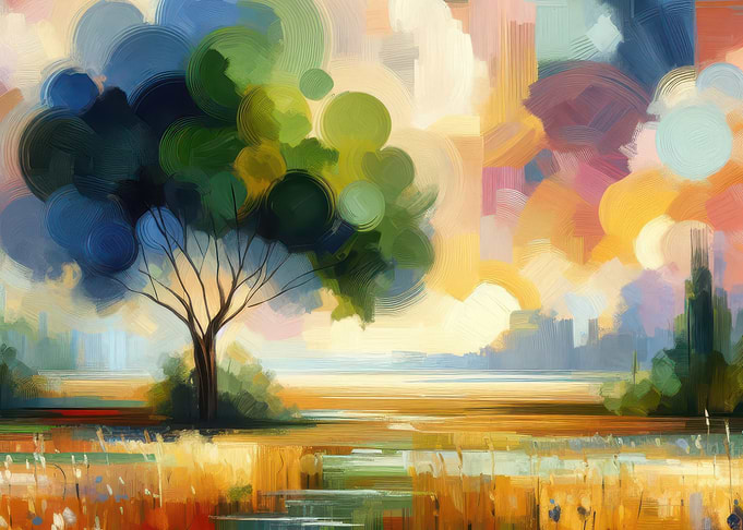 Abstract Landscape Painting