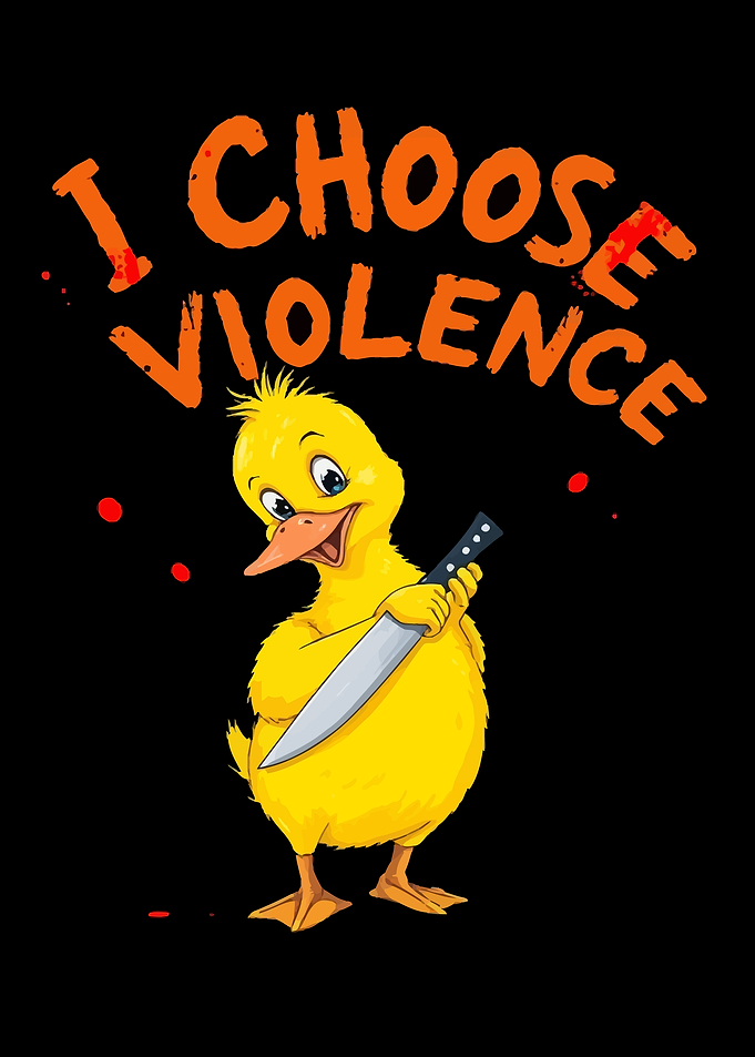 Duck with Knife