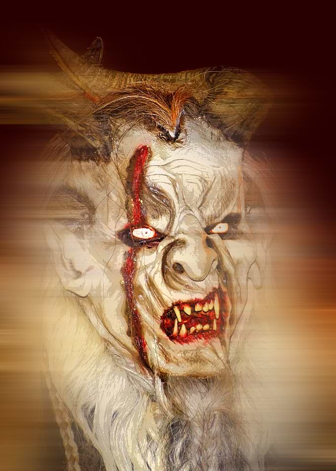 Frightening Percht Mask