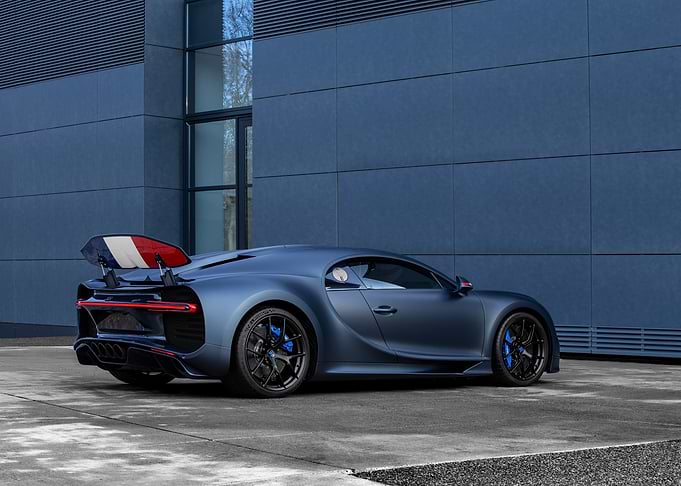 Matte Blue Bugatti Chiron