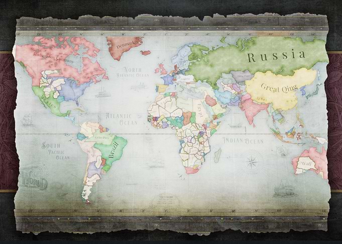 World Map - Victorian