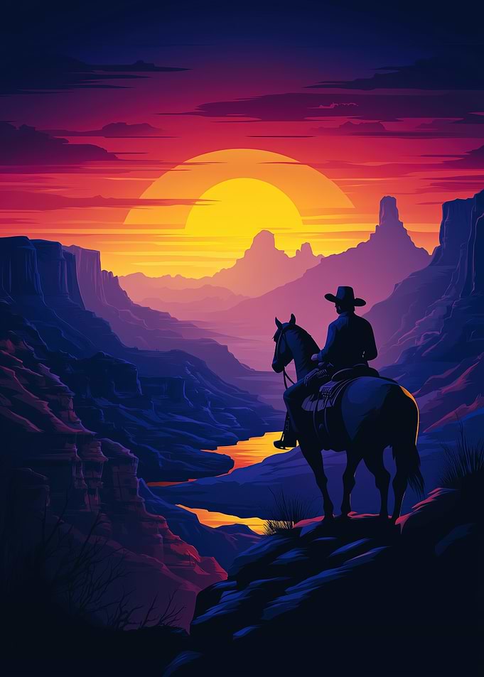 Cowboy Sunset