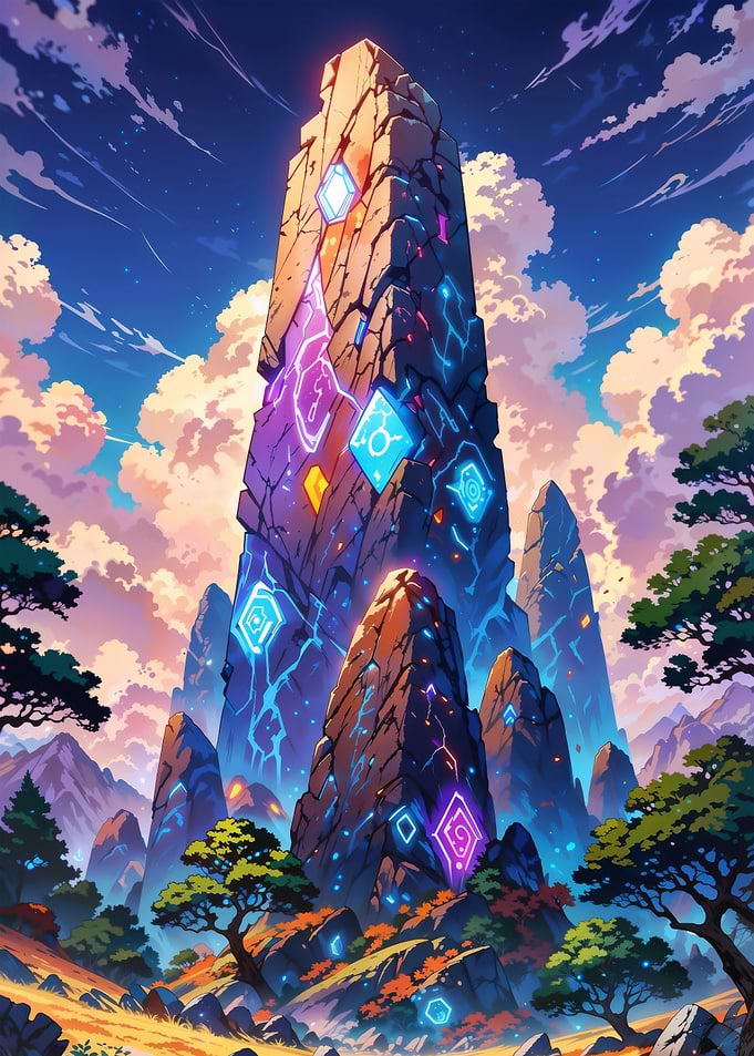 Stones Enveloped with Runes