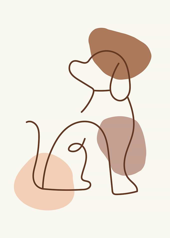 Line Art Dog