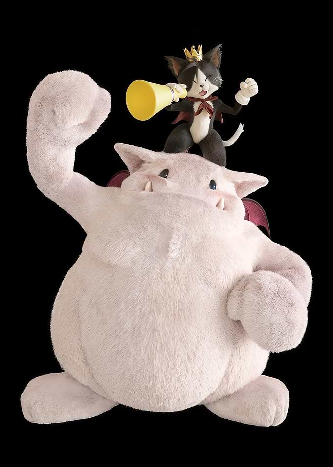 Plush Monster and Cat