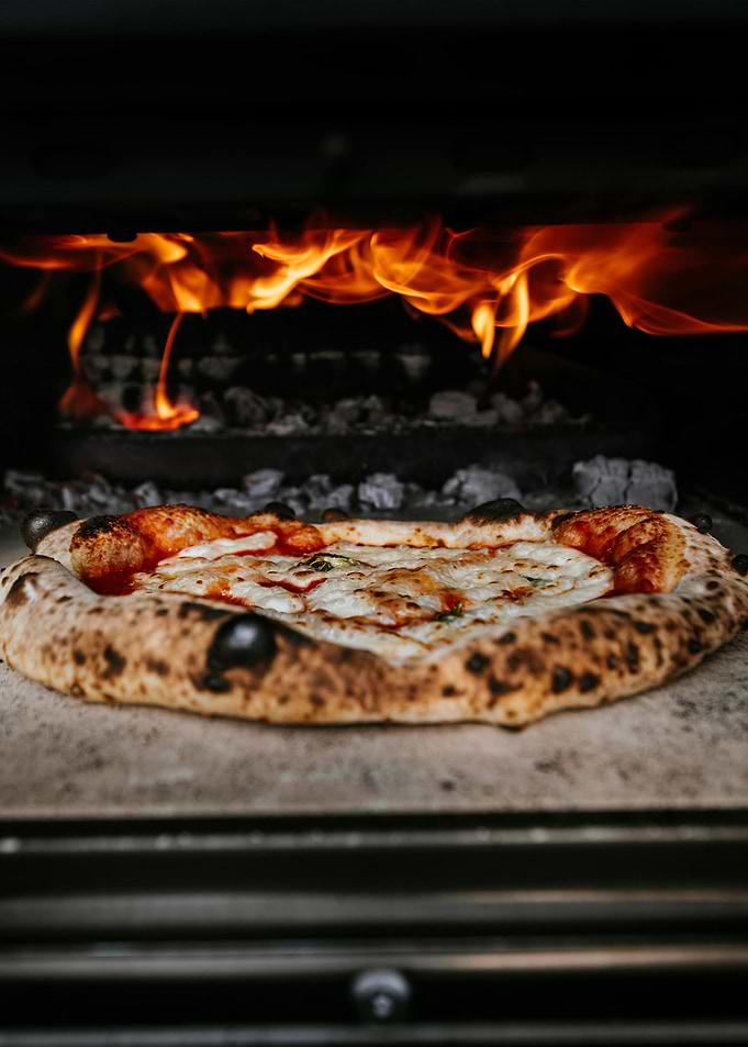 Pizza in Wood-Fired Oven